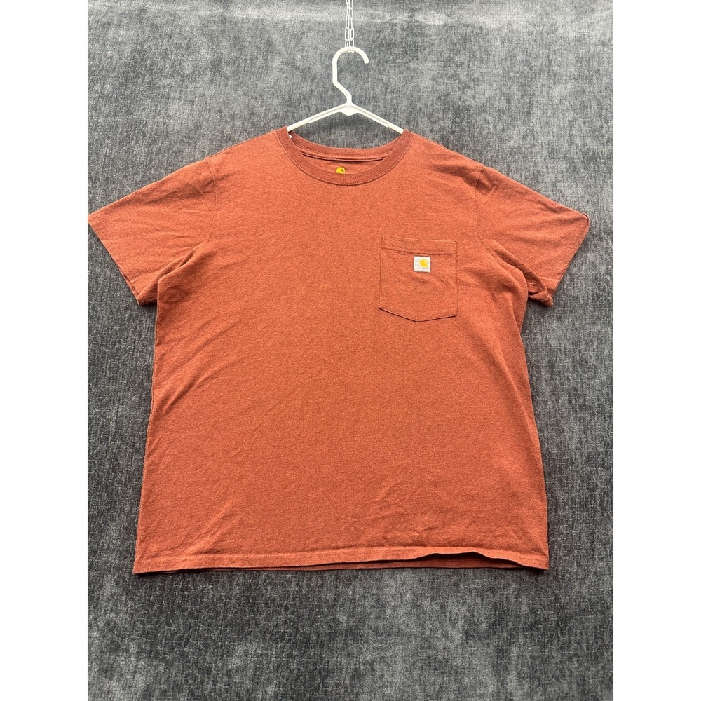 Carhartt Force Iconic K87 Pocket T Shirt Womens XL Saddle Red Heather Original